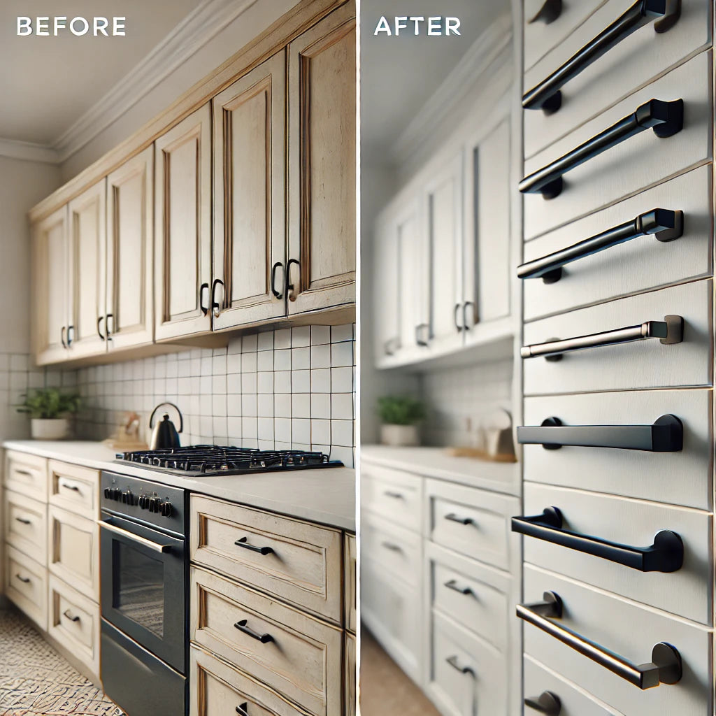 Before and After: Transform Your Kitchen with Modern Handles – Lumulox ...