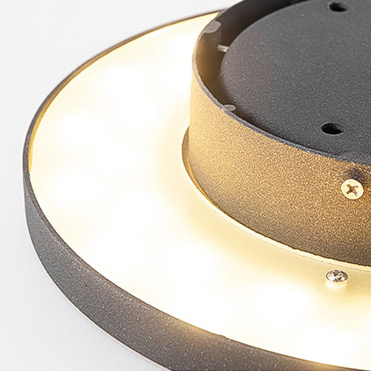 Halo Bottom Emitting LED Ground Solar Lights Durable & Elegant for Outdoors