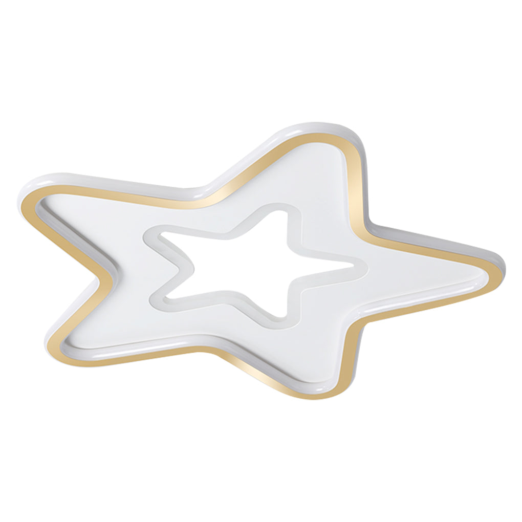 Nordic Simple LED Ultra-thin Five-Pointed Star Ceiling Light for Kids’ Bedroom