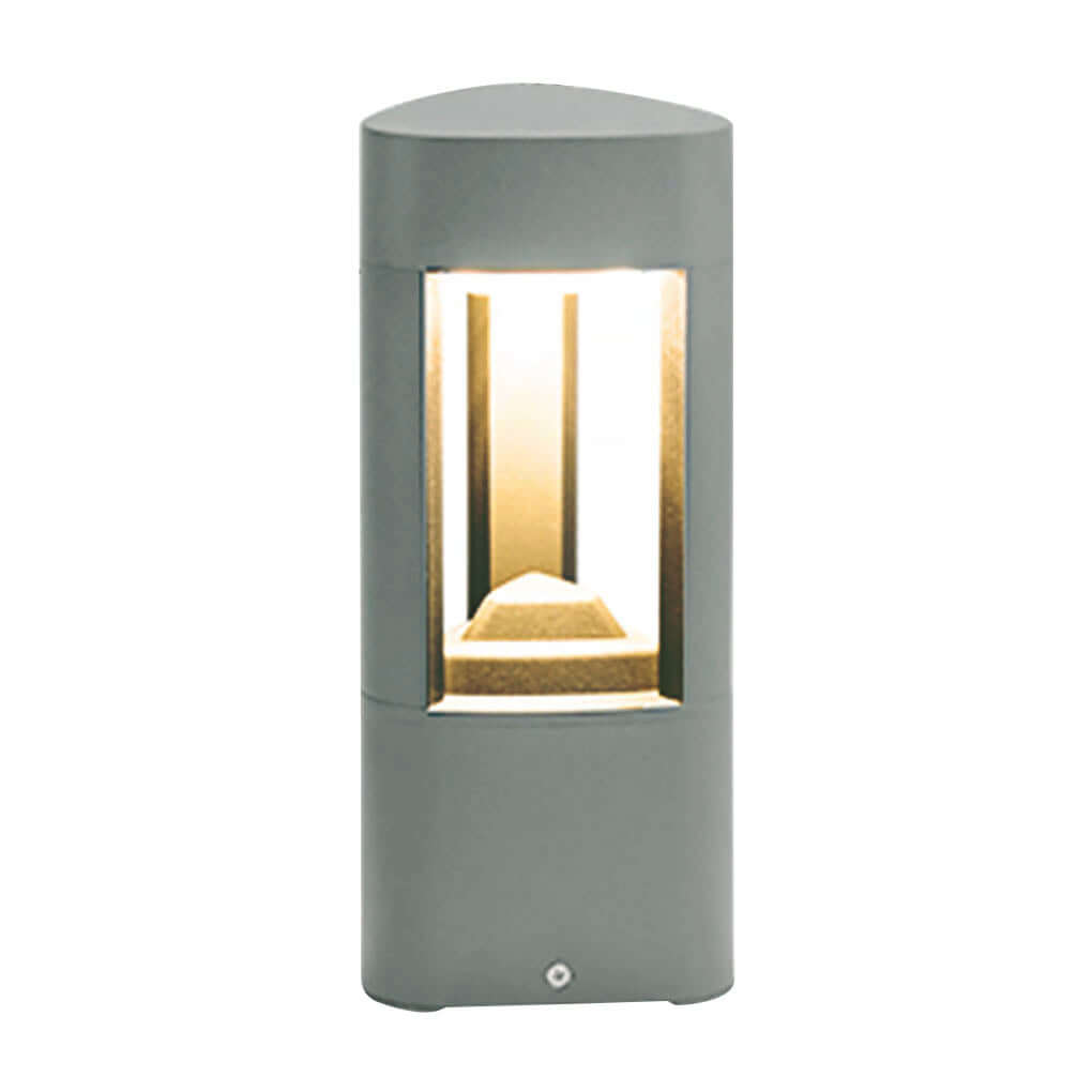 Triple Side Emitting Solar LED Garden Bollard Lights Heart Design & Weatherproof