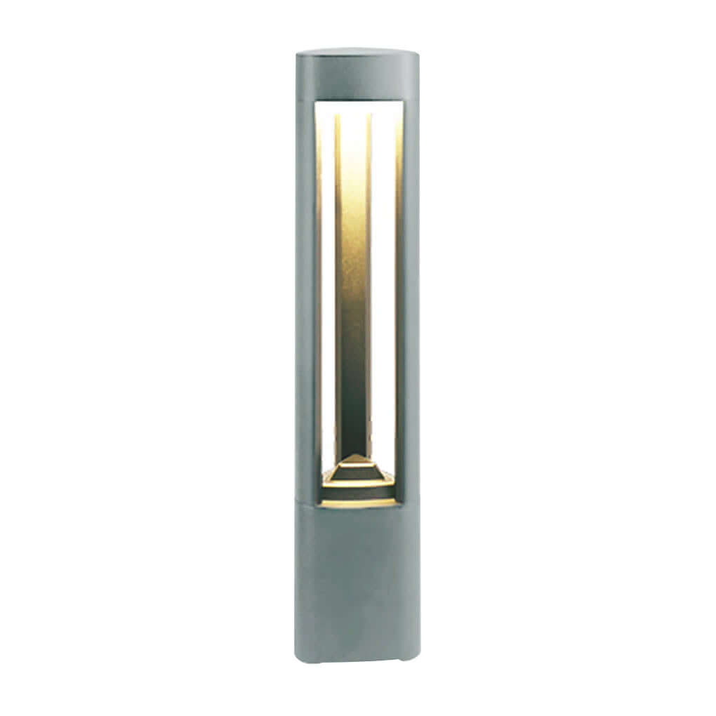 Triple Side Emitting Solar LED Garden Bollard Lights Heart Design & Weatherproof