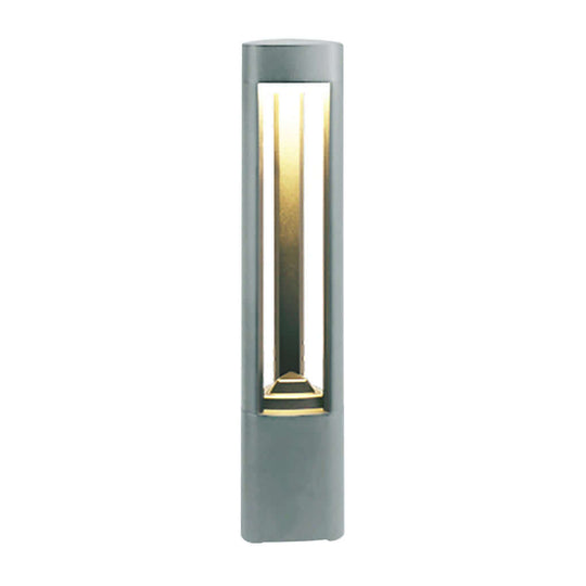 Triple Side Emitting Solar LED Garden Bollard Lights Heart Design & Weatherproof