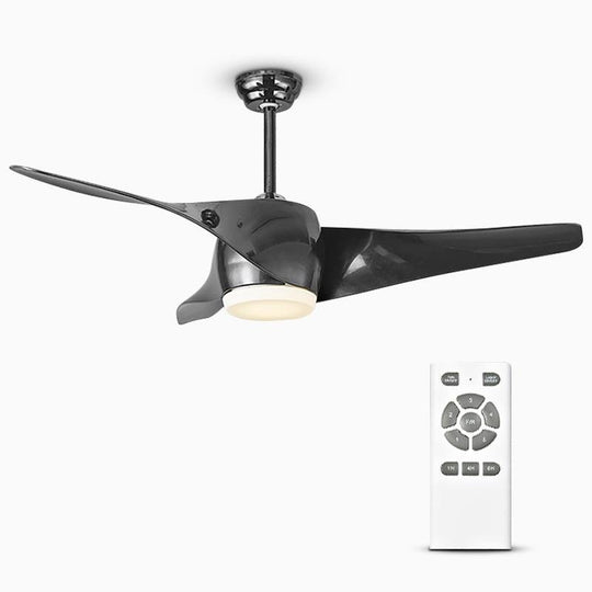 52" Downrod Ceiling Fan with LED Light and Remote