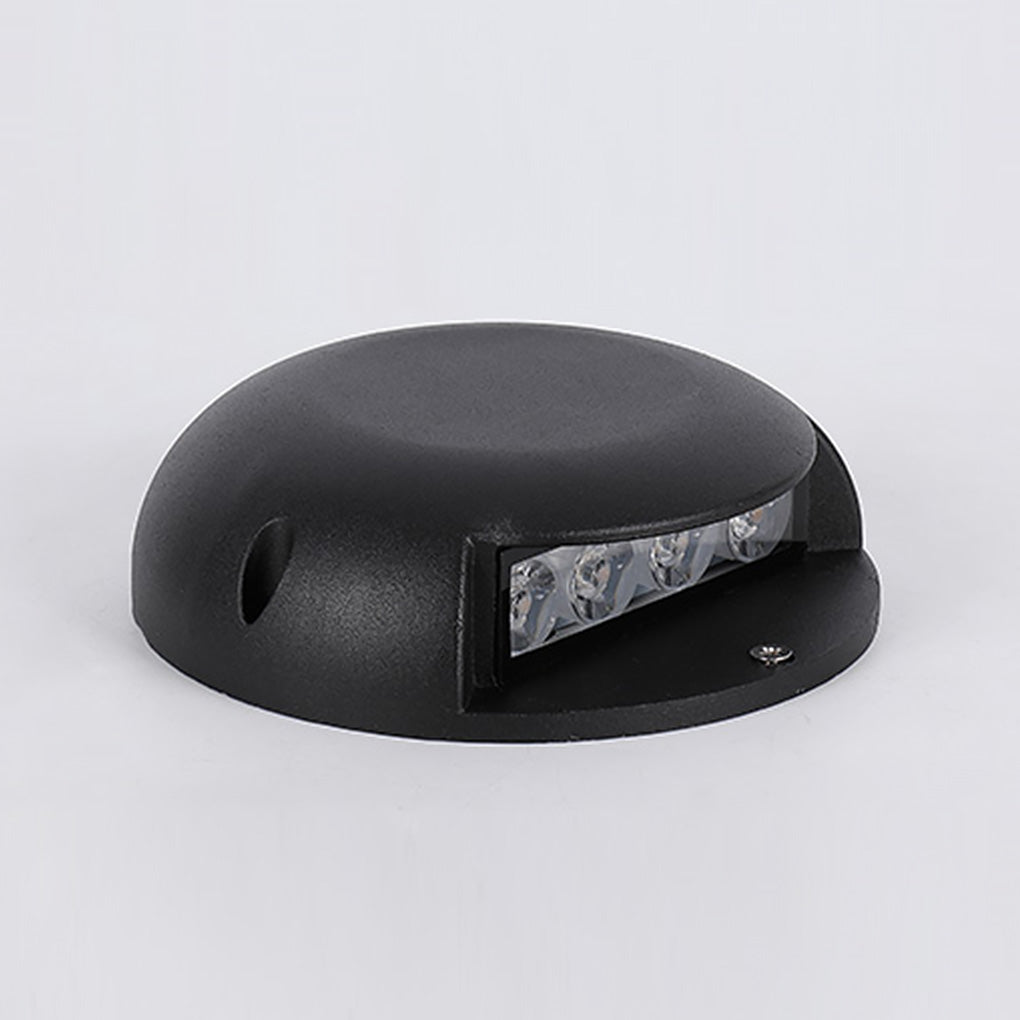 Modern Round LED Flush Mounted Step Light for Outdoor Decking