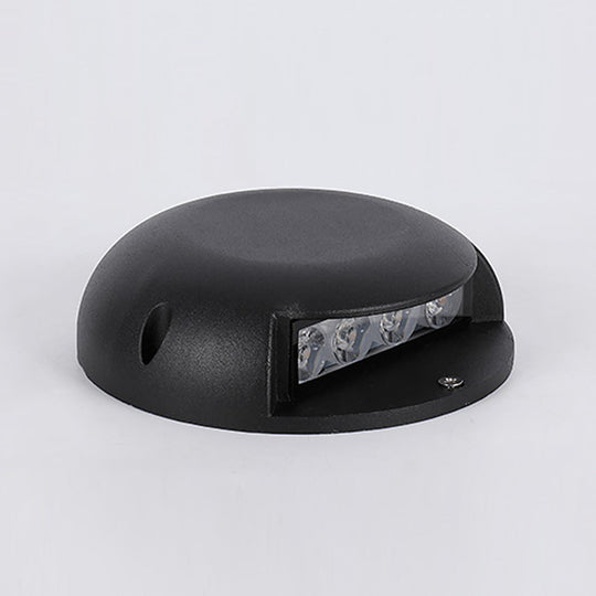 Modern Round LED Flush Mounted Step Light for Outdoor Decking