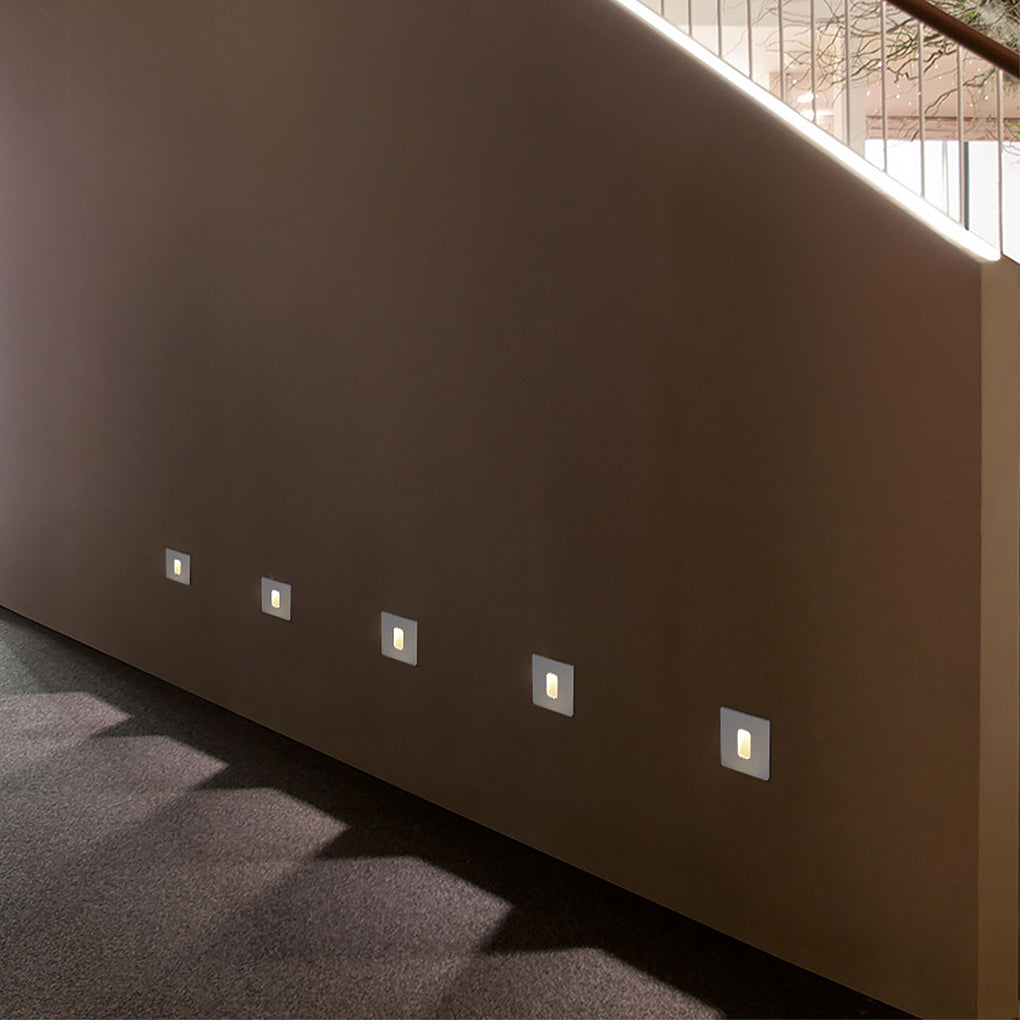 Round Square LED Modern Waterproof Outdoor Step Lights
