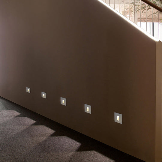 Round Square LED Modern Waterproof Outdoor Step Lights