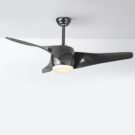 52" Downrod Ceiling Fan with LED Light and Remote