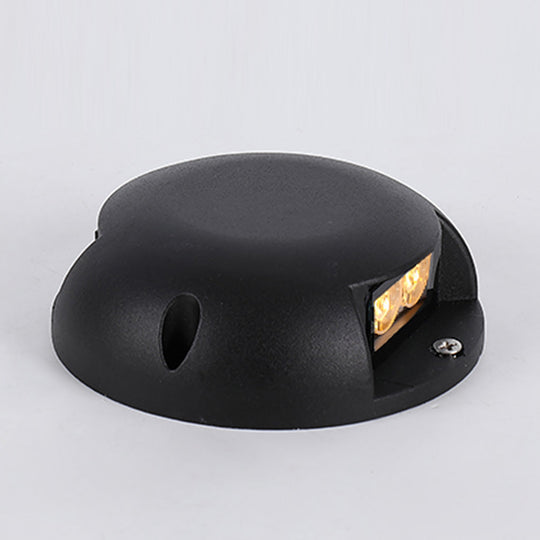 Modern Round LED Flush Mounted Step Light for Outdoor Decking