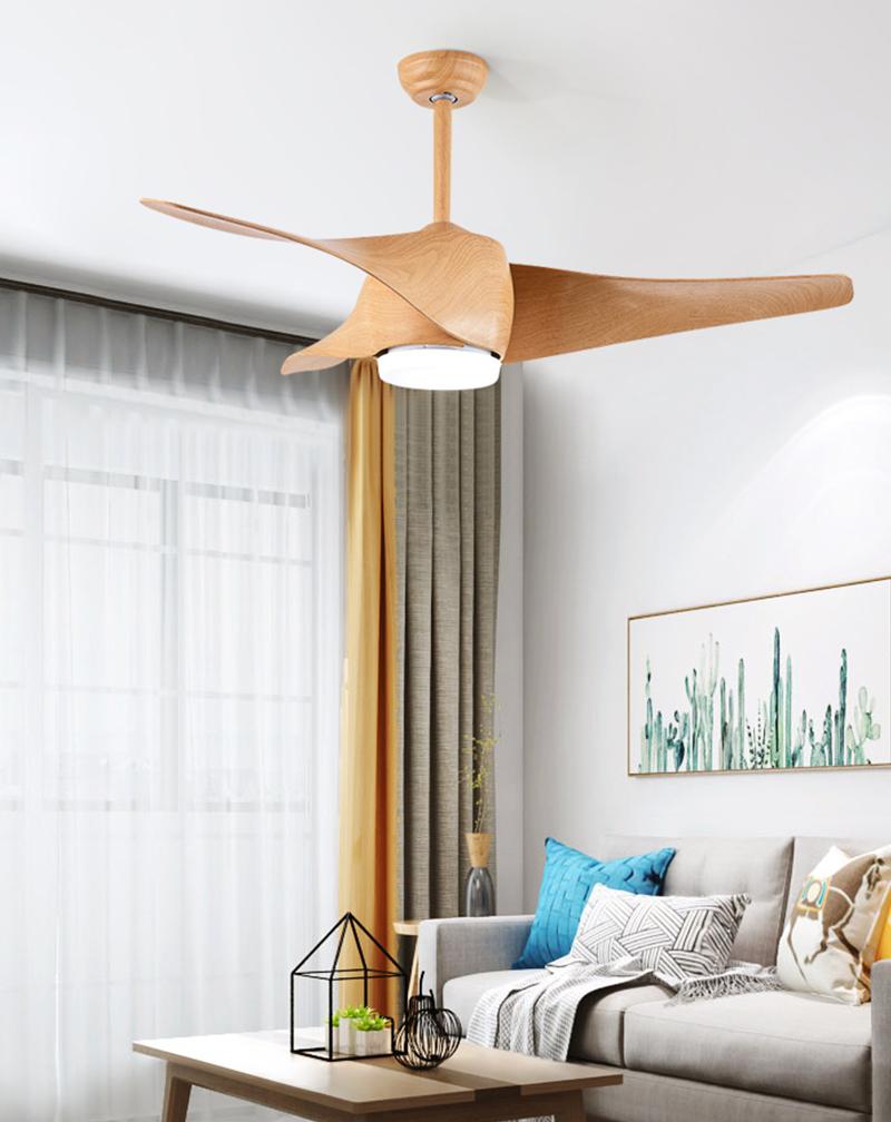 52" Downrod Ceiling Fan with LED Light and Remote
