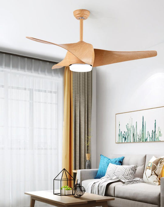 52" Downrod Ceiling Fan with LED Light and Remote