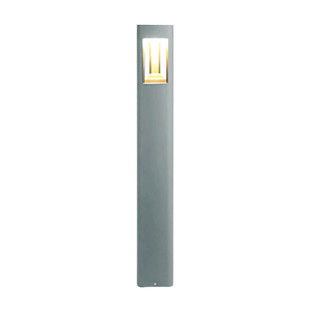 Triple Side Emitting Solar LED Garden Bollard Lights Heart Design & Weatherproof