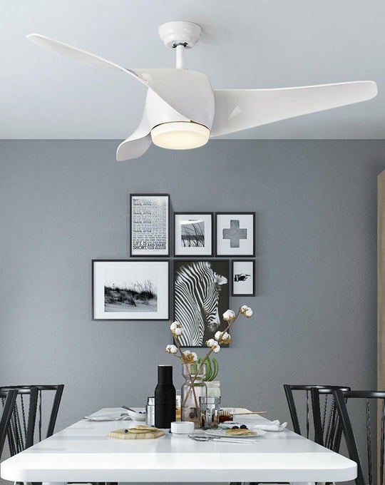 52" Downrod Ceiling Fan with LED Light and Remote