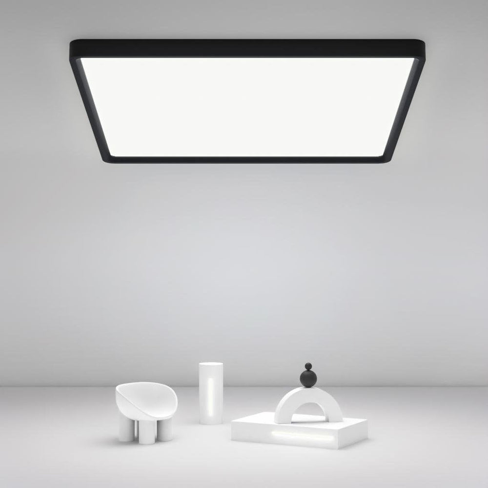 Modern Flat Square Black Flush Mount Ceiling Lights