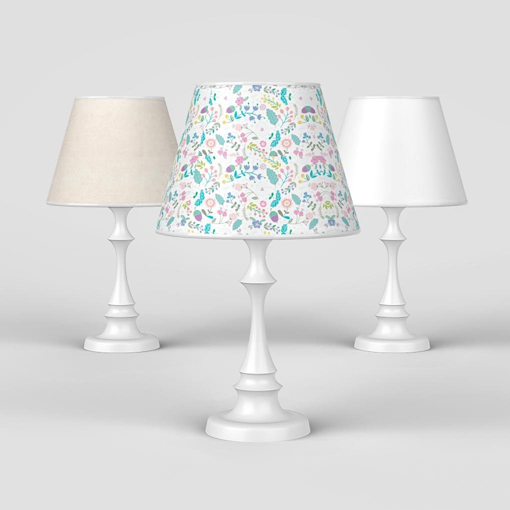 19'' Modern French Chess Table Lamp with Linen Shade