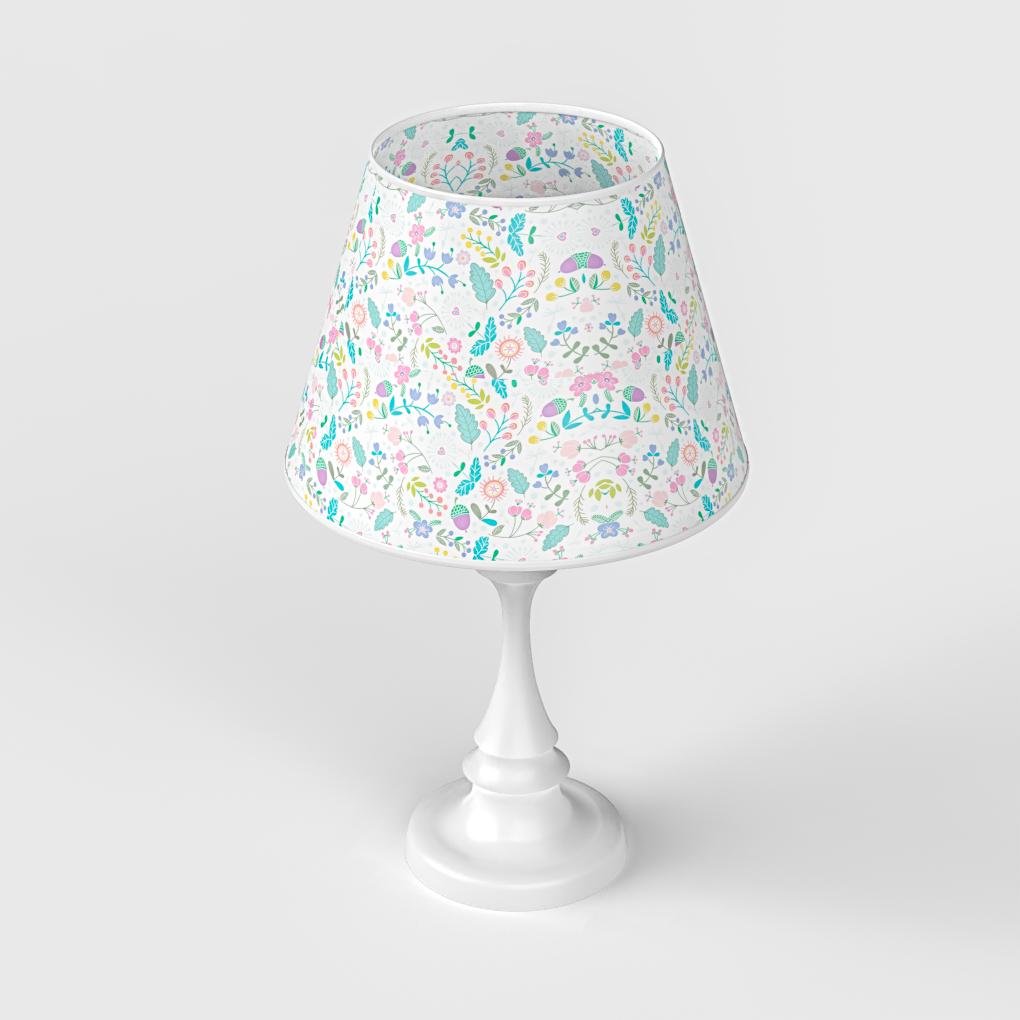 19'' Modern French Chess Table Lamp with Linen Shade