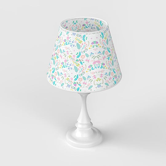 19'' Modern French Chess Table Lamp with Linen Shade