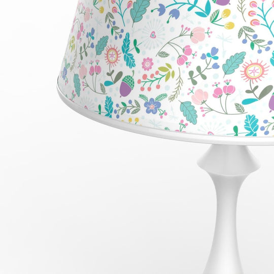 19'' Modern French Chess Table Lamp with Linen Shade