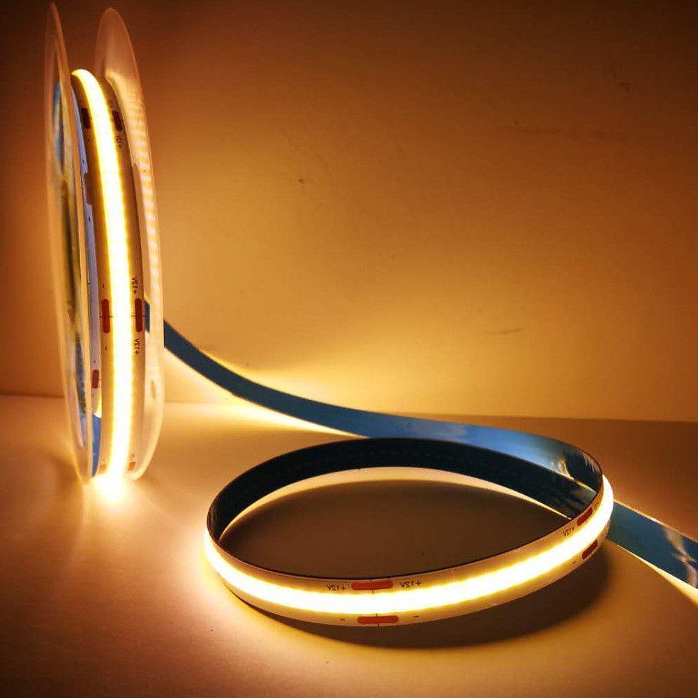 Flexible COB LED Strip Lights Waterproof Spotless Design