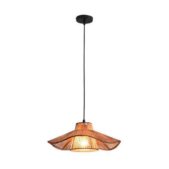 Double Layer Hemp Rope Pendant Light – 1 Light