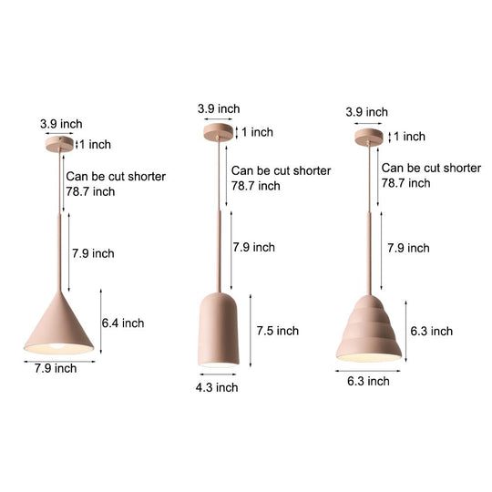 Pink Figura Arc Resin Pendant Lamp – 1 Light