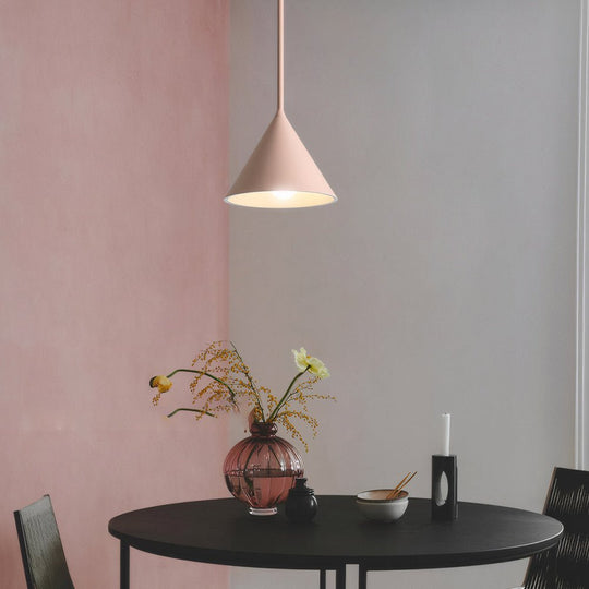 Pink Figura Arc Resin Pendant Lamp – 1 Light
