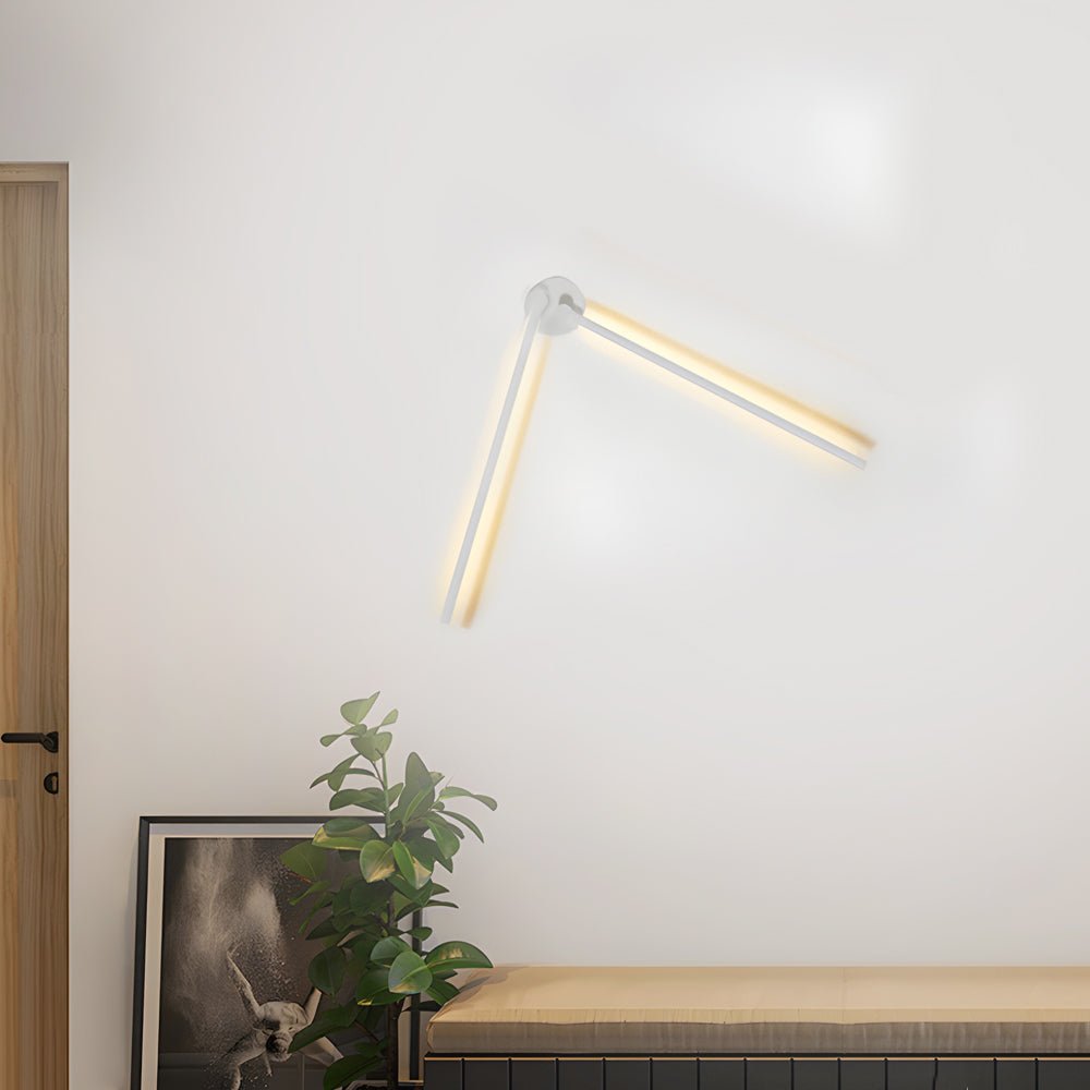 Black Rotatable Linear Modern LED Wall Sconce