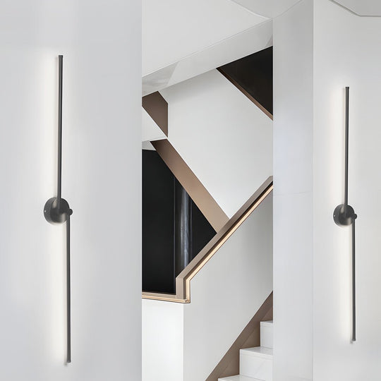 Black Rotatable Linear Modern LED Wall Sconce