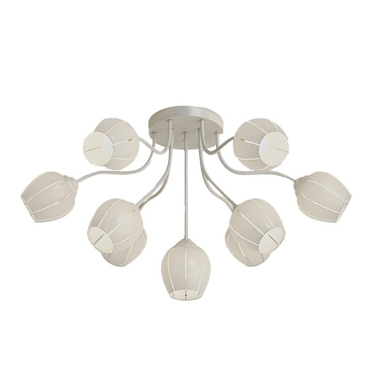 Orchid Flower Chandelier with 3-Step Dimming, 10 Lights