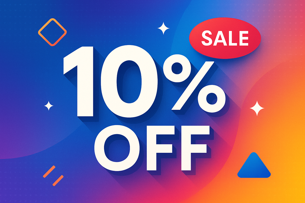 10% off 