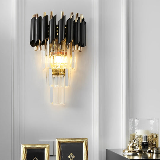 Creative Crystal Glass LED Postmodern Wall Lamp