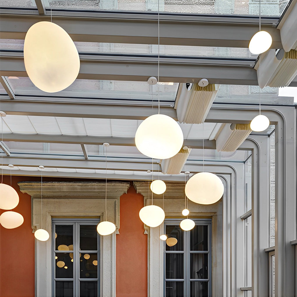 Creative Glass Round Ball LED Modern Pendant Light