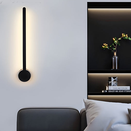 Modern LED Bar Wall Sconce in Black, Gold, White