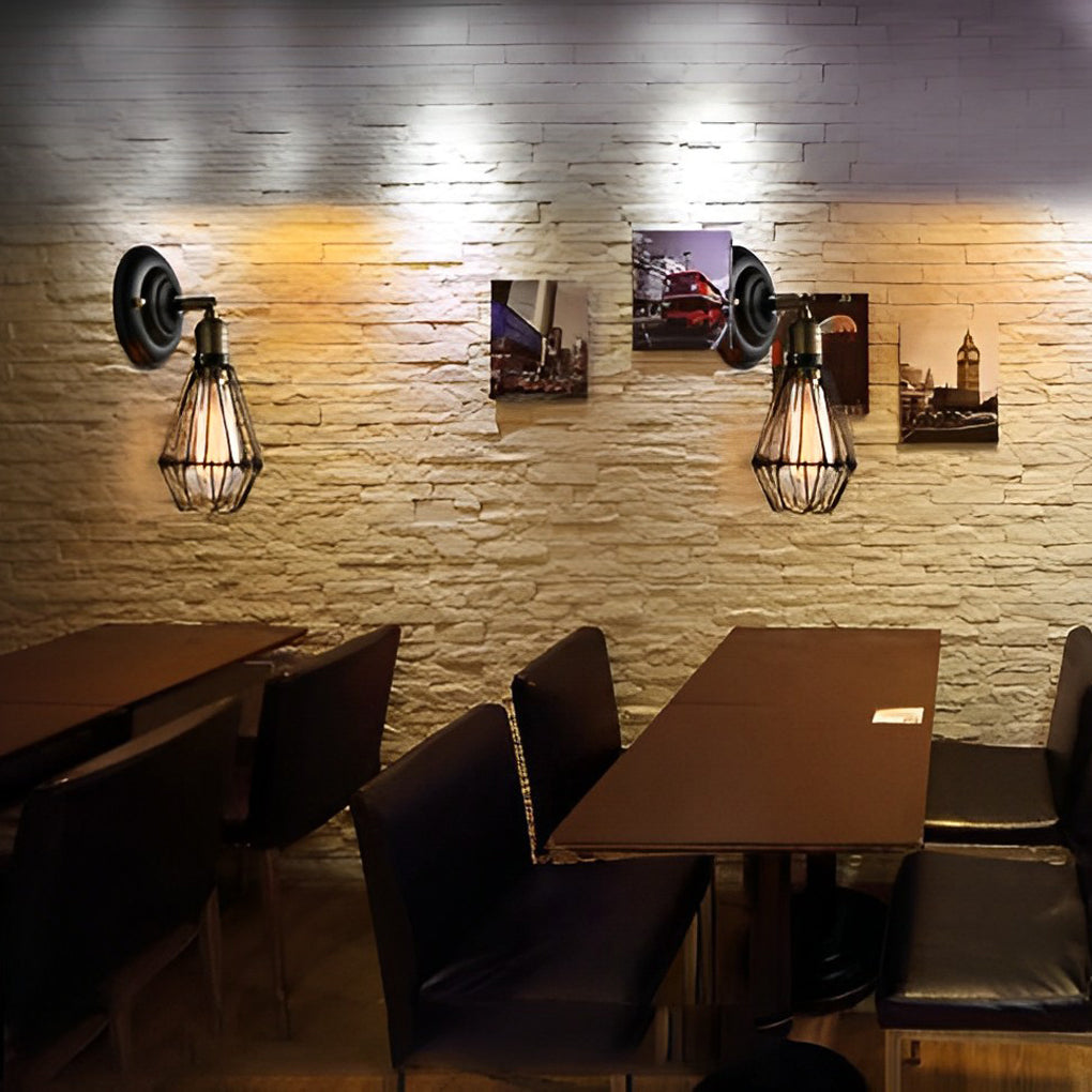 Adjustable Retro Industrial Iron Wall Lamp