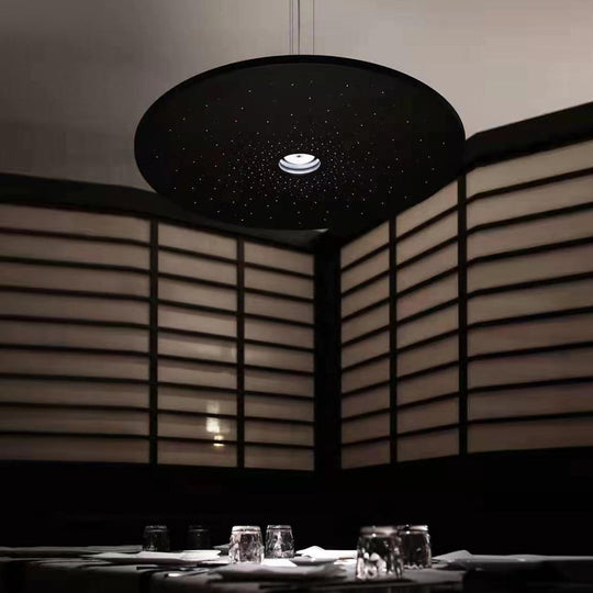 Round Plate Shaped LED Modern Pendant Light Hanging Lamp Island Lights