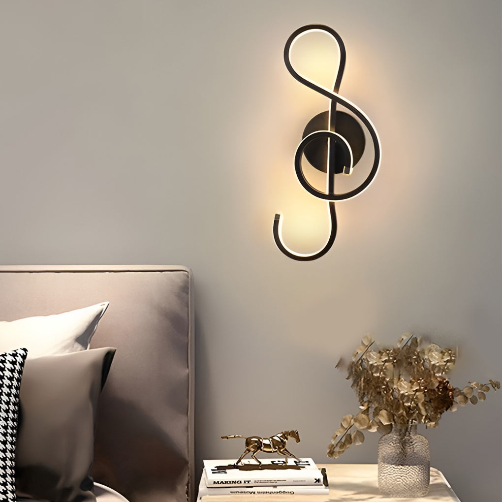 Musical Note Shaped LED Modern Wall Sconce