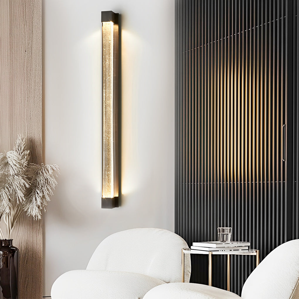 Minimalist Crystal Strip Postmodern LED Wall Lamp