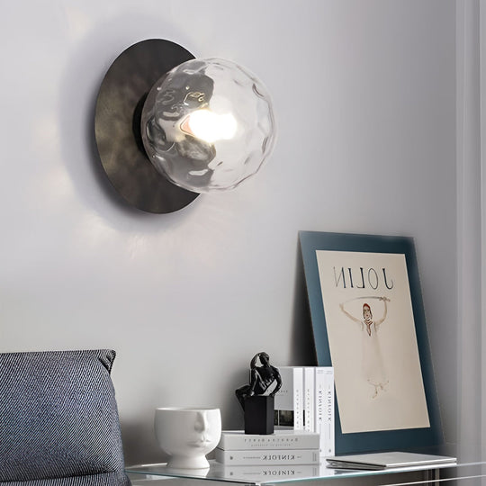 Round Glass Ball LED Modern Wall Lamp