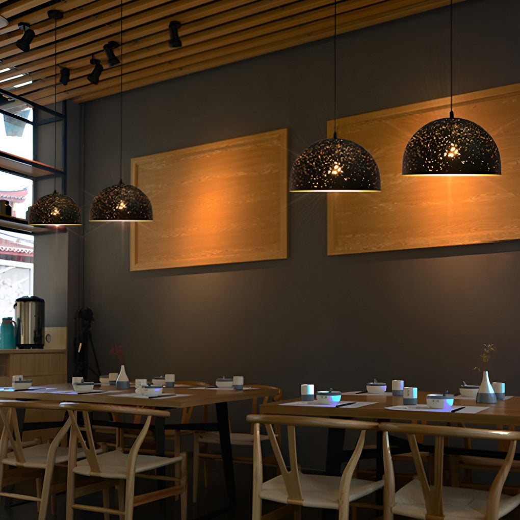 Creative Iron E27 Black Retro Industrial Pendant Light