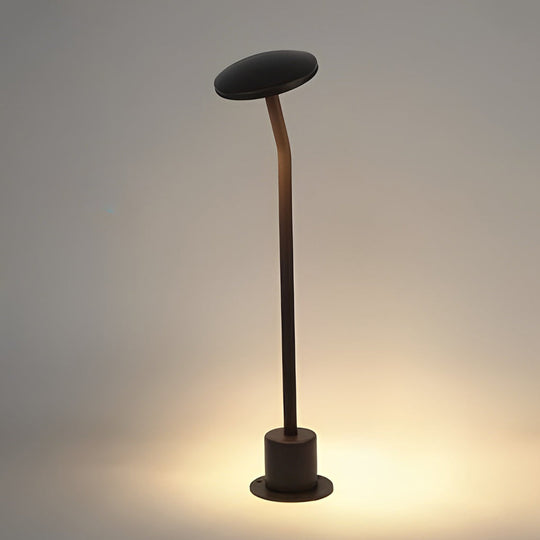 Mushroom-Shaped Brown LED Outdoor Lawn Light