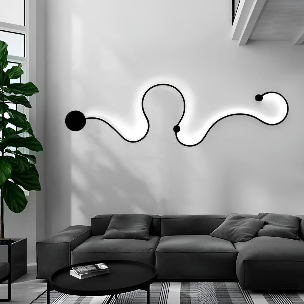Battery Operated Round LED Hanging Metal Wall Clock