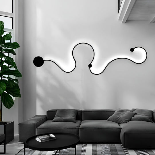 Battery Operated Round LED Hanging Metal Wall Clock