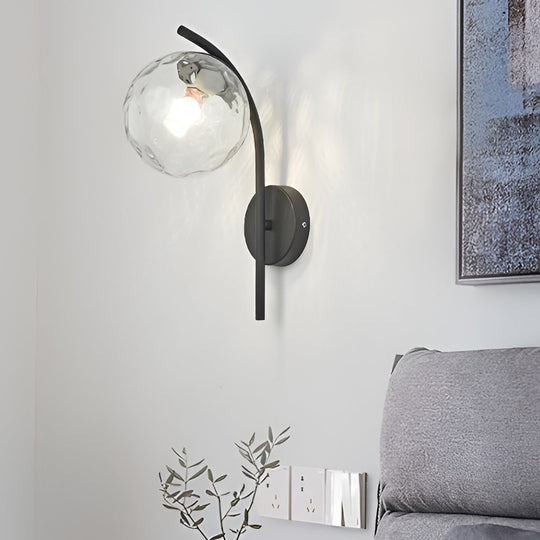 Creative Glass Ball-shaped LED Nordic Plug-in Wall Sconce
