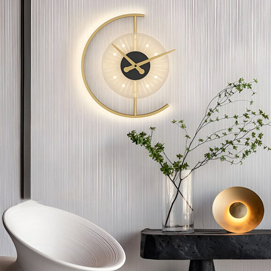 Creative Clock Shaped Nordic LED Wall Lamp