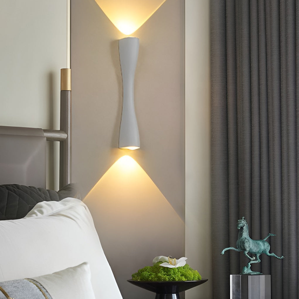 Electroplated Metal LED Wall Sconce with Up and Down Lighting