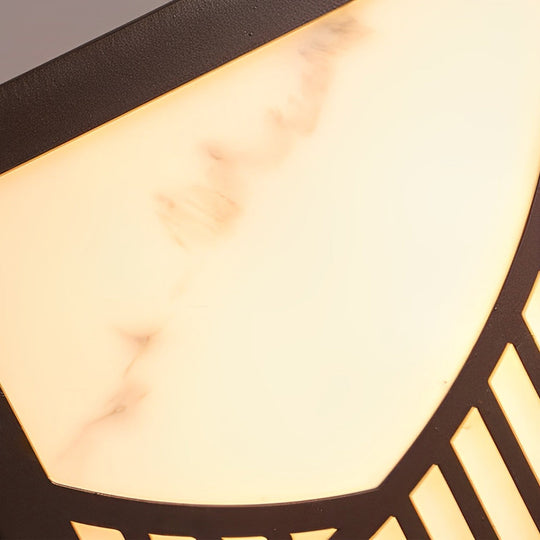 Solar LED Outdoor Post Lights with Mountain Design