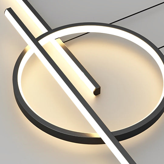 Circles Three-Step & Stepless Dimmable LED Chandelier