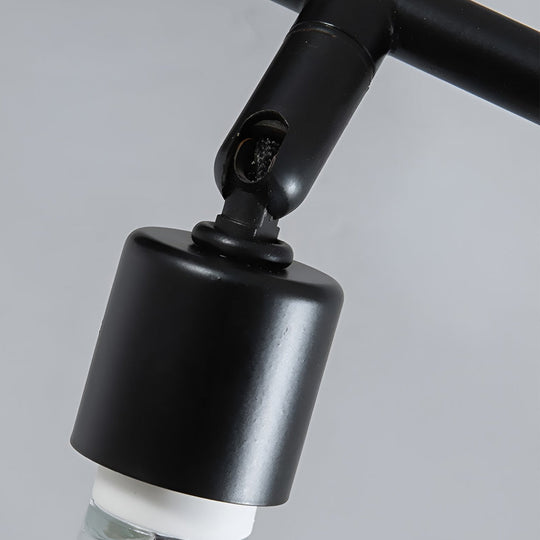 Adjustable Iron GU10 Bulb Black Nordic Ceiling Light Flush Mount