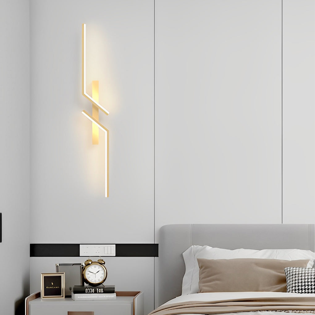 Irregular Symmetrical L-Shape LED Minimalist Wall Lamp