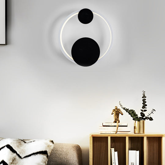 Round Decor Three Step Dimming Nordic LED Wall Sconce